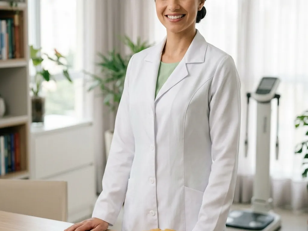 Consultório de nutrição com luz natural